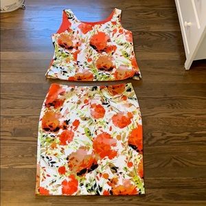 Floral two piece outfit